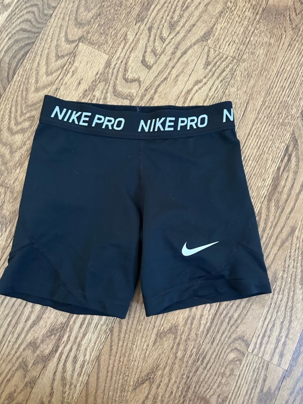 Nike Black Pro Compression Bike Shorts with Branded Waistband